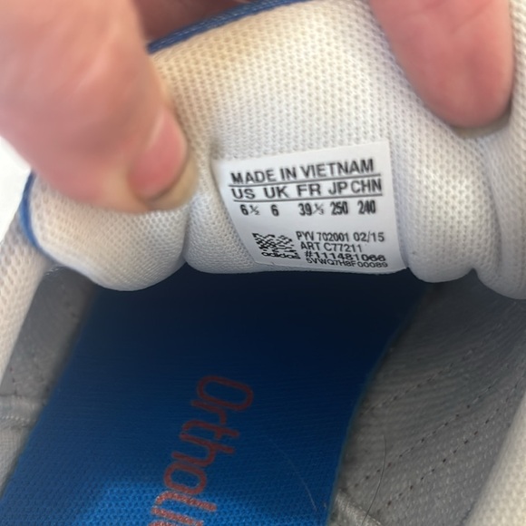 Adidas Original Samoa Retro Sneakers Blue Red Leather Size 6.5 Classic Sneakers - Picture 6 of 7